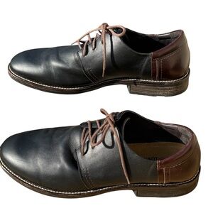 Naot Chief Lace-up Men's Black Leather Dress Shoes Size 47 (14)